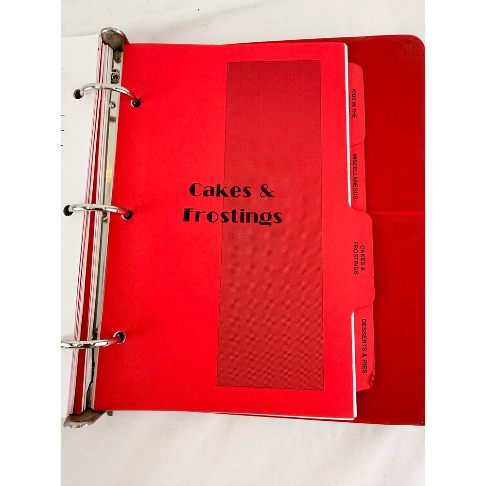 Vintage 1997 WHS Booster Club Cookbook Williamsburg Iowa Red Binder Jumbo Jack's - Picture 16 of 16